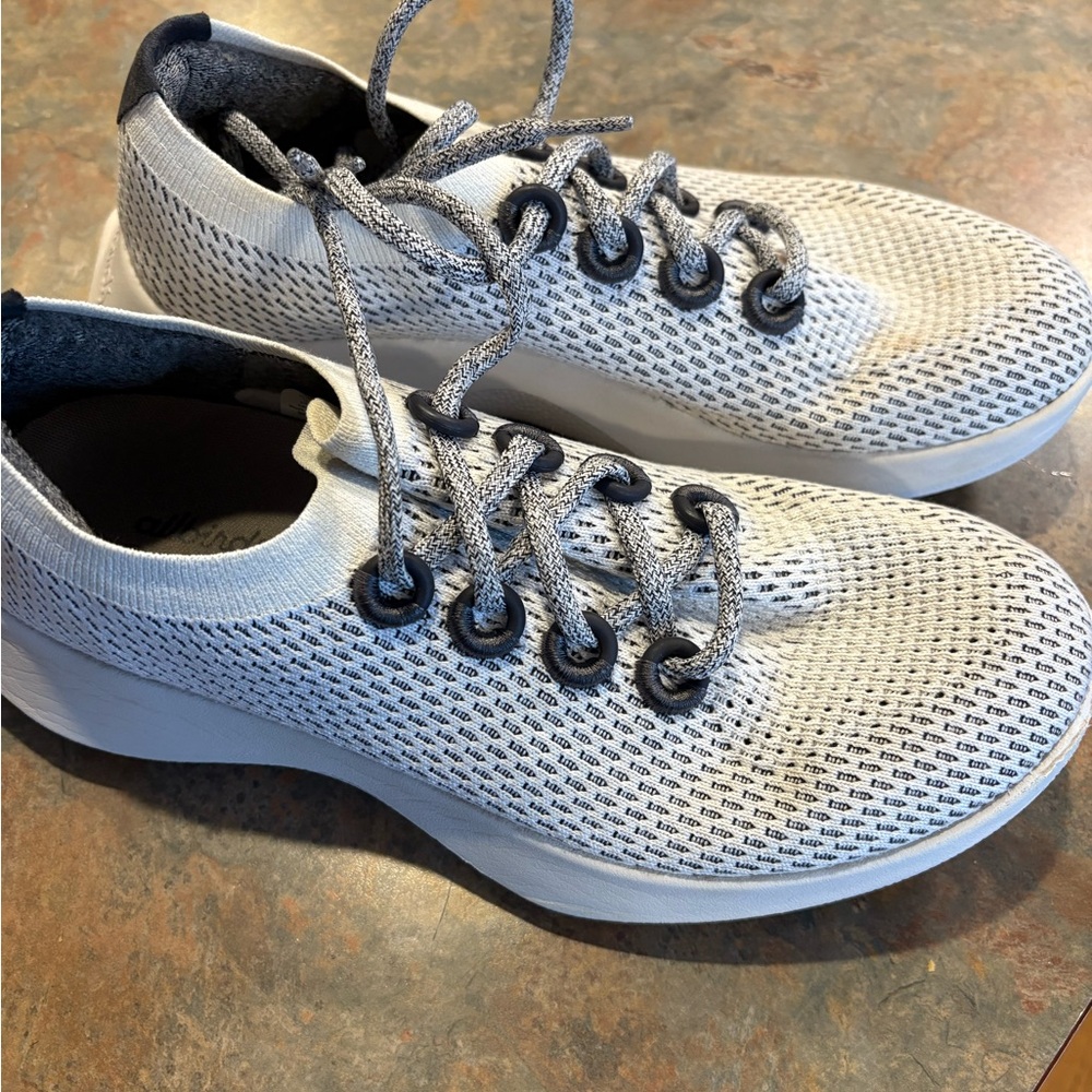 Allbirds White and Gray Athletic Shoes